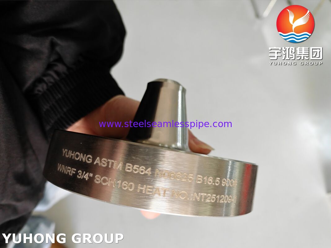 Nikel Alaşımlı 625 Flanş ASTM B564 UNS N06625 Inconel 625 Kaynak Boyunlu Flanş WNRF Flanş