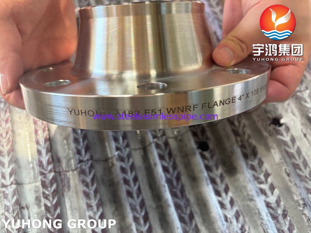 ASTM A182 F51 Flange UNS S31803 Dupleks Çelik Kaynak Boynuz Flange Kalıplı WNRF Flange