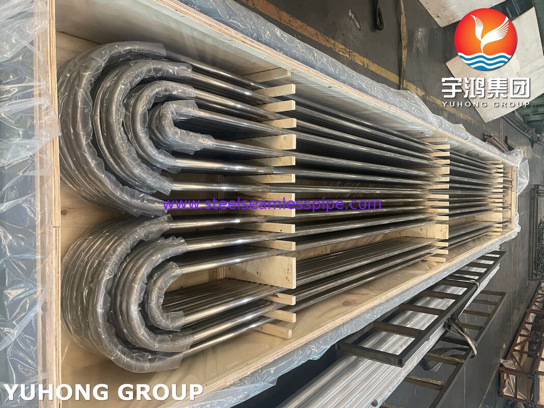 Monel 400 Isı Değiştiricisi Tüp ASME SB163 UNS N04400 Nikel Alaşımı Dikişsiz U Bend Tüp