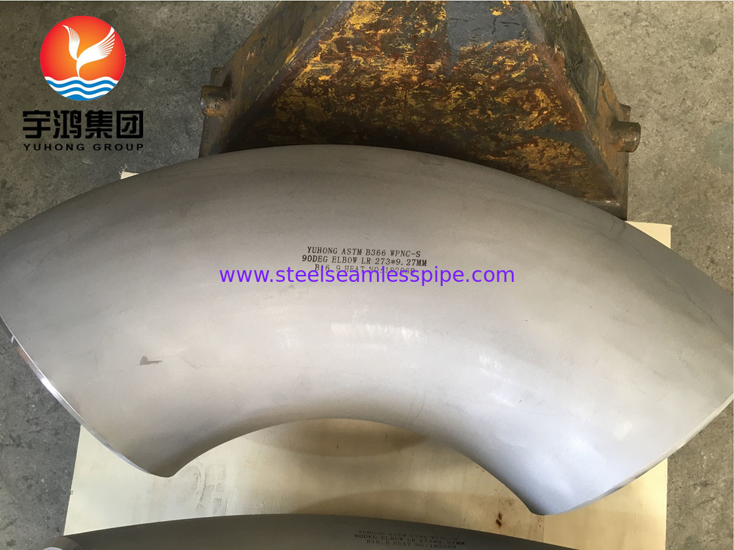 ASTM B366 Monel 400 / UNS N04400 Dirseği 90 derece Nikel Alaşımlı Çelik Buttweld Fitting