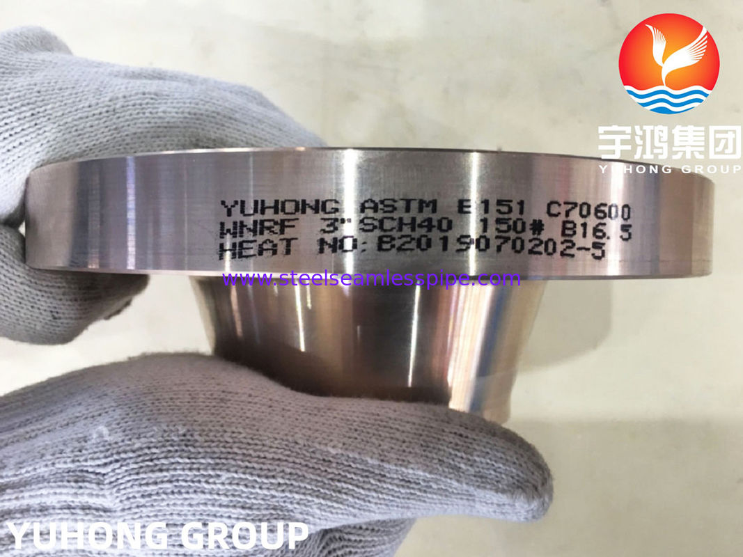 BAKIR NİKEL KAYNAK BOYUNLU FLANŞ B151 C70600 / DIN 2.0872 RF TİPİ