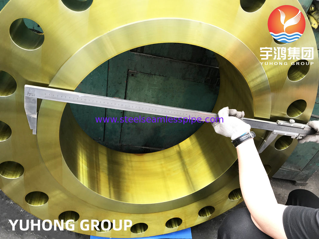 A694 F52 Kaynak Boyunlu Flanş, Pas Önleyici Kaplamalı, Karbon ve Alaşımlı Çelik B16.47 Dövme, Hidrojen Sülfür Dirençli