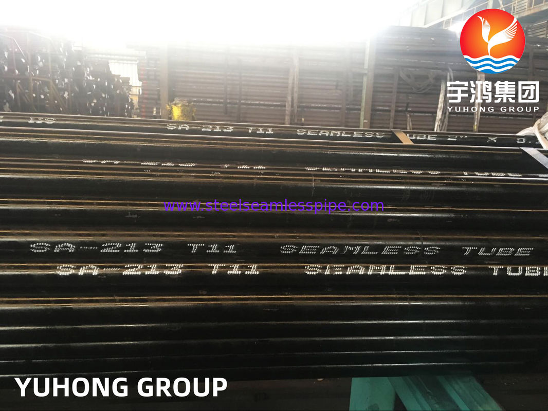SA213 T11 / 13CrMo4-5 Orta Yüksek Sıcaklık Hizmetleri İçin Dikişsiz Alaşımlı Çelik Tüp, Sıcak Dolaştırılmış / Soğuk Bitirilmiş