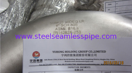 Inconel 625 redüktör çelik dikiş kaynaklı boru bağlantı parçaları, butt kaynak boru bağlantı parçaları