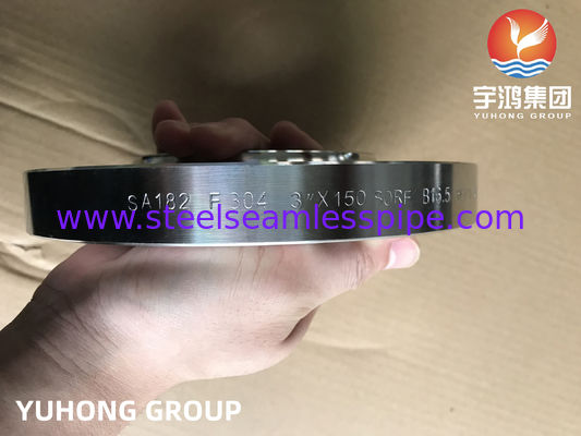 ASME A182 F304/f304L/F316 / F316L Brida de Acero Paslanmaz Kayma Flanş Üzerinde Kayma Boynuz Flanş RF FF
