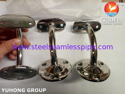 Aksesuarlar Herrajes Pasamanos Barandas de asero inoxidable Superficie espejo 600Grits Abrazadera Soporte Caja Madera