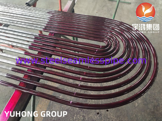 Eşanjör Hava Soğutucu Kondenser Dikişsiz Boru 100 ET / HT / UT 100% PMI için Paslanmaz Çelik U Bükme Boruları