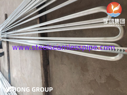 Eşanjör Hava Soğutucu Kondenser Dikişsiz Boru 100 ET / HT / UT 100% PMI için Paslanmaz Çelik U Bükme Boruları