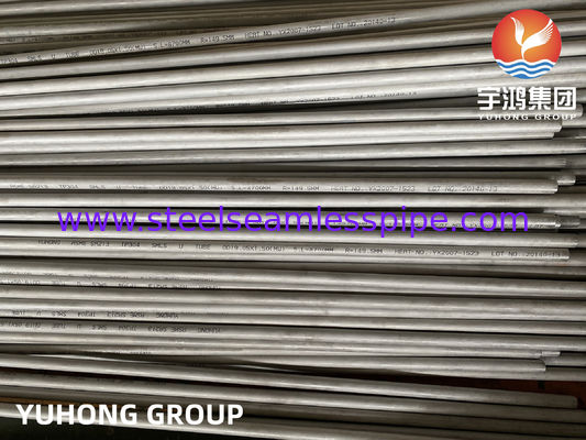 Eşanjör Hava Soğutucu Kondenser Dikişsiz Boru 100 ET / HT / UT 100% PMI için Paslanmaz Çelik U Bükme Boruları