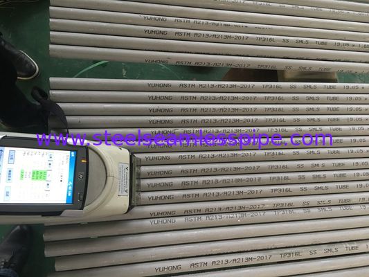 Paslanmaz Çelik Dikişsiz Boru ASTM A213 ASME SA213 -10a 0Cr18Ni12Mo2Ti TP316Ti UNS S31635 1.4571