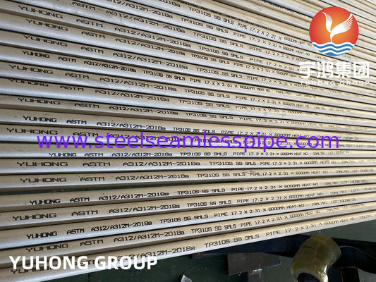 Paslanmaz Çelik Dikişsiz Boru, A312 TP310S / TP310 H / TP309 NB1 / 8 "- 24", SCH 10S, SCH40S, SCH80S, XXS, 6M / 20 FT