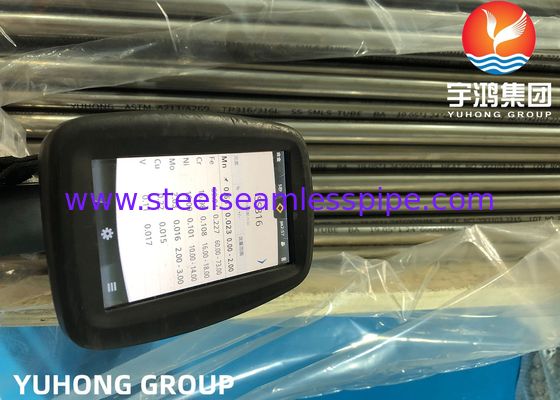 ASTM A269 TP316L / SUS316L / 1.4404, 31.75 * 1.65 * 11800MM Paslanmaz Çelik Dikişsiz Boru, Kazan Eşanjör Borusu