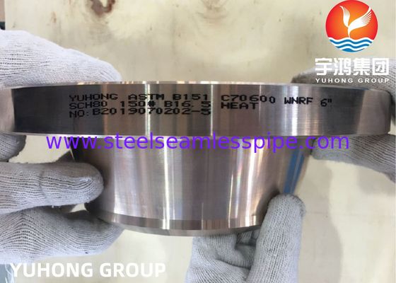 Bakır-Nikel Flanşlar, ASTM B151 Uns C70600 C71500, Cu-Ni 90/10 Flanş SOFF