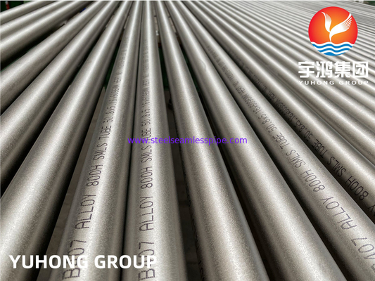 ASTM B407/ASME SB407 Alaşım 800H/UNS N08810 Nikel Demir Krom Alaşım Dikişsiz Boru