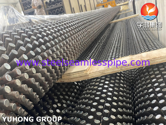 ASTM A213 T9 Alaşımlı Çelik Dikişsiz Stud Fin Tube Özel Boyut