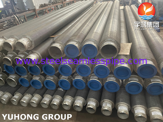 ASTM A312 TP304 HFW Fin Tube Fin 11-13 Cr malzemesi
