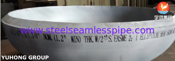 ASME SA240 321 Paslanmaz Çelik Elipsik Baş Tabakı Basınç Gömleği ve Isı Değiştiricisi için Son