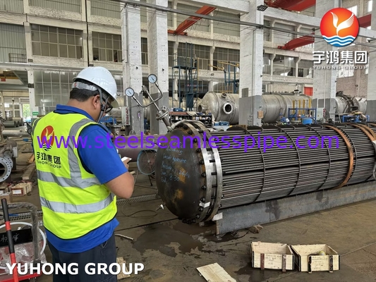 ASME U STAMP D-E05C ASME SA179 ASME SA266 Gr.2N boru sayfası ile karbon çelik dikişsiz boru
