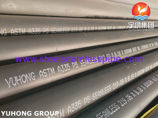 ASTM A335 Sınıfı P9 P11 P22 P91 Yüksek sıcaklık ve basınç uygulamaları için alaşımlı çelik boru