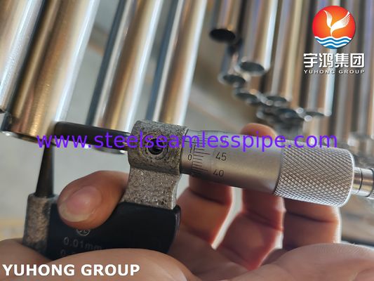 ASTM A269 TP316L Paslanmaz Çelik Dikişsiz Tüpler Kaldırma Isı Değiştiricisi Uygulamaları için Parlak Kaynaklı