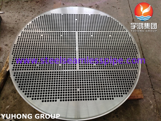 Alaşımlı çelik boru kağıdı ASTM A335 ASME SA335 F5N OD 1761MM*182MM 2476HOLES*19.25MM Sıcaklık Değiştiricisi Uygulaması