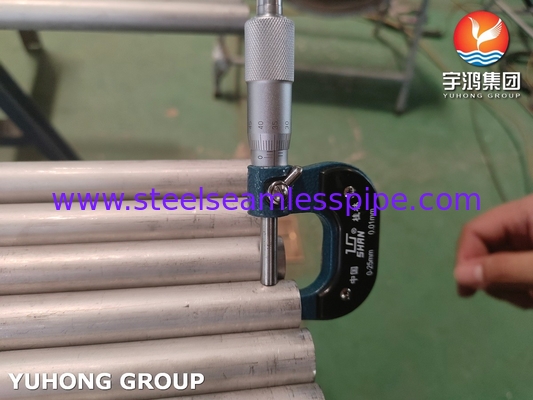 ASME SA789 / ASTM A789 S32750 Çifte Paslanmaz Çelik Isı Değiştiricisi Dikişsiz Tüp, Kimyasal Uygulama