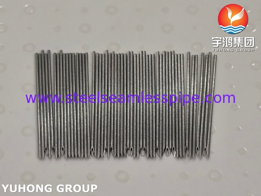 ISO9626 SUS304 21G Tıbbi Paslanmaz Çelik Venöz Enjeksiyon İğne Tüpü Üçlü Bevelled Nokta