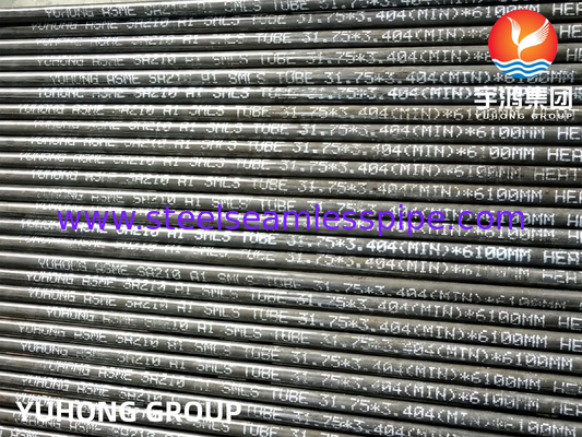 ASME SA210 Grade A1 Karbon Çeliği Dikişsiz Kazan Borusu ve Kızdırıcı Boru