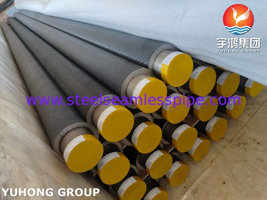 ASTM A376 TP347H katı Spiral Yüksek Frekanslı kaynaklı HFW Kanatlı Boru 11Cr