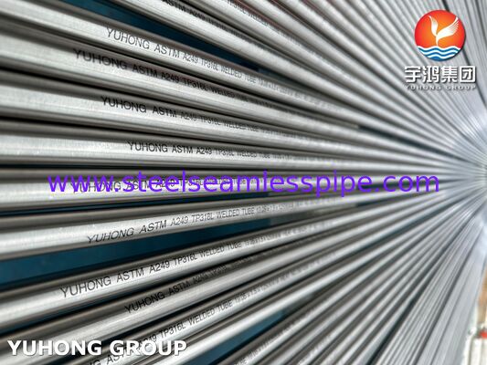 ASTM A249 TP316L Su Soğutma Kulesi için Kaynatılmış Parlak Kaynatılmış Paslanmaz Çelik Tüpler
