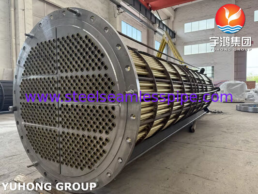 Deniz Suyu ve Deniz Soğutma Eşanjörü için ASME SB111 Dikişsiz Borulu Pirinç Tüp Demeti C44300