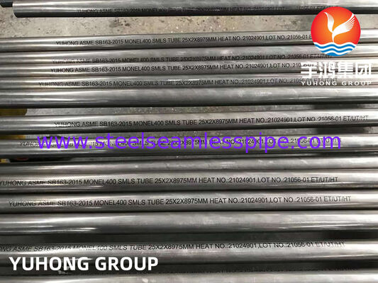 ASTM B163 Nikel Alaşımlı tüp dikişsiz tüp Monel 400 Isı Değiştiricisi Kondansör Uygulama