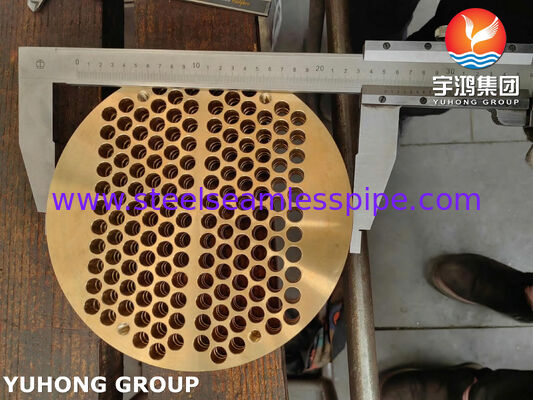 ASME SB171 C46400 Kabuk ve boru ısı değiştiricisi için bakır alaşım boru kağıdı