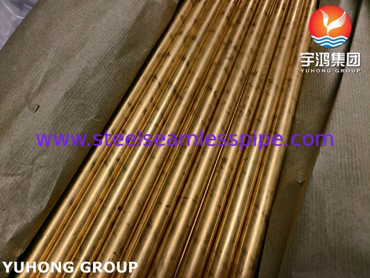 Isı değiştirici ve kondenser için ASTM B111 C68700 Alüminyum Pirinç Dikişsiz Boru
