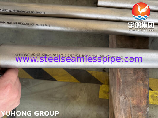 ASME SB622 UNS N10276 Nikel Alaşımı Dikişsiz Tüp Hastelloy C276 Tüp Isı Değiştiricisi Tüp