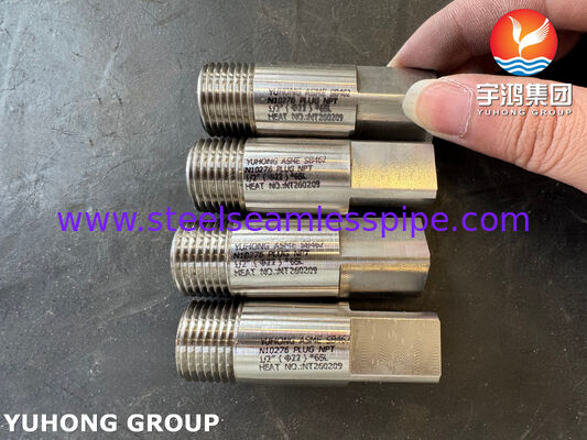 ASME SB462 UNS N10276 Nikel Alaşımlı Tapa NPT ASME B16.11 Hastelloy C276 Dövme Bağlantı Elemanları