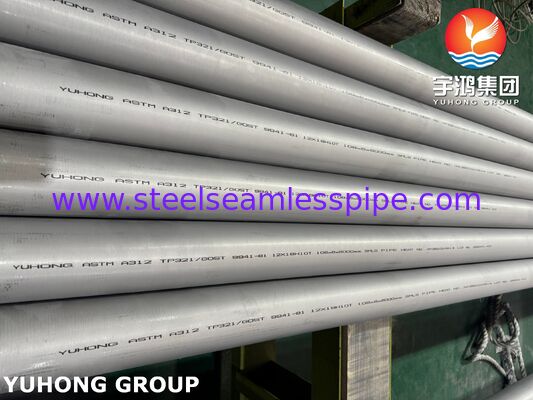 Güç Üretimi İçin ASTM A312 TP321 UNS S32100 1.4541 Dikişsiz Paslanmaz Çelik Boru