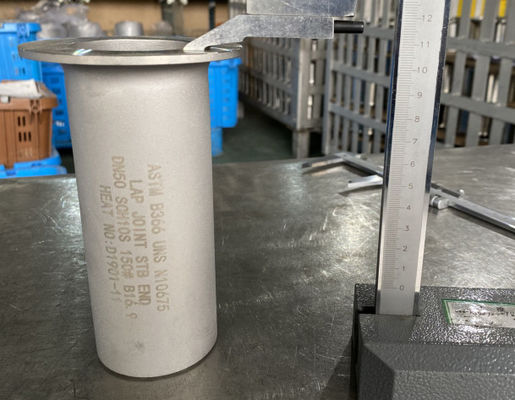 ASTM B366 UNS N10675 DN50 Bindirmeli Bağlantı Saplama Ucu