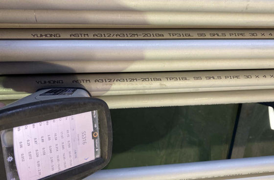 ASME SA312 TP316L Paslanmaz Çelik Dikişsiz Boru