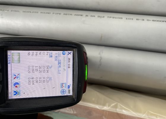 Paslanmaz Çelik 304l Borular 6mm Düz Uçlar ISO9001