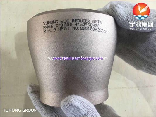 ASTM B122 / B466 Alın Kaynaklı Çelik Boru Ek Parçaları SB122 SB466 Redüktör Dirsek