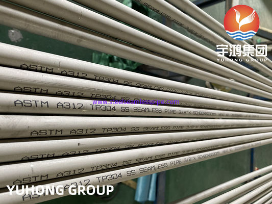 ASTM A312 TP304 Soğuk Haddeleme ve Çekme Paslanmaz Çelik Dikişsiz Boru
