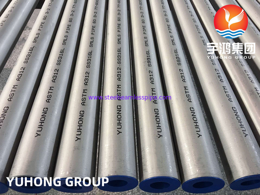 ASTM A312 / ASTM A511 TP316 / 316L (1.4404) Paslanmaz Çelik Dikişsiz Boru Salamura Tavlanmış ABS Sertifikası