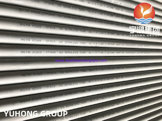 ASTM A269 TP304 Paslanmaz Çelik Dikişsiz Boru 38.1*1.59*4572