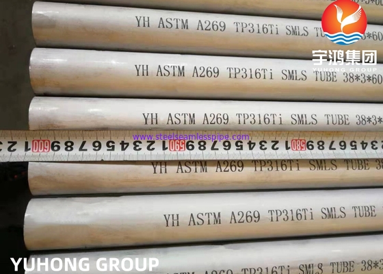 ASTM A269 / ASME SA269 TP316Ti TP316L TP304L TP304H Soğuk Haddelenmiş Enstrüman Parlak Tavlı Boru