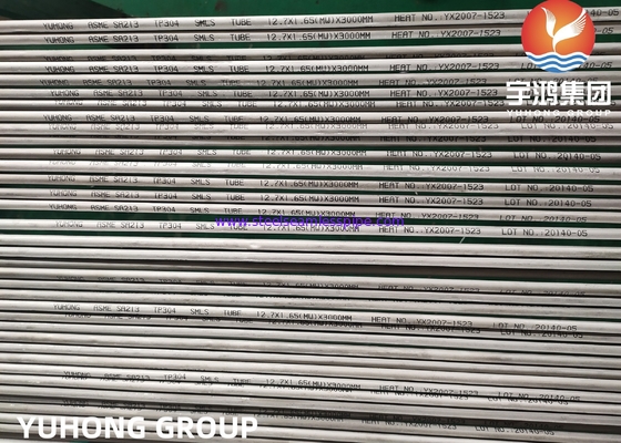 ASME SA213 TP304, 1.4301S30400 Isı Değiştiricilerinde Paslanmaz Çelik Dikişsiz Tüp