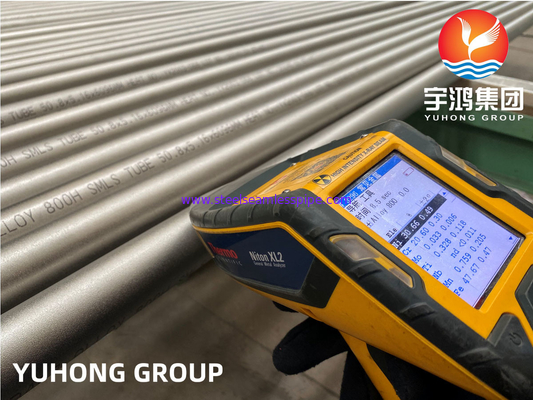 Incoloy 800/ 800H Nikel Alaşımlı Boru Asitlenmiş ve Tavlanmış Yüzey ASTM B163 ASTM B515