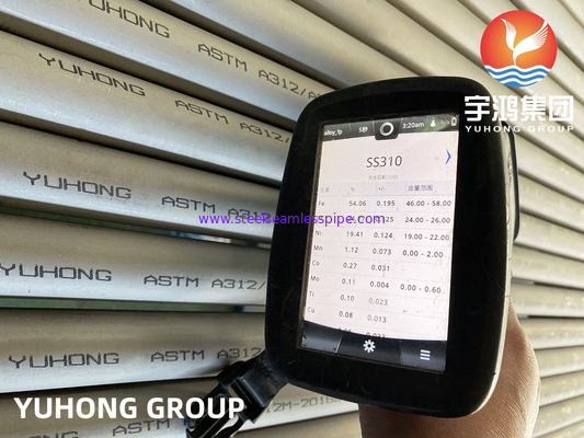 ASTM A312 ASME SA312 TP310S S31008 PASLANMAZ ÇELİK DİKİŞSİZ BORU